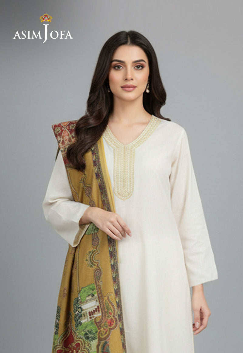 Ajso-147 Unstitched 2 Pcs Shirt Dupatta