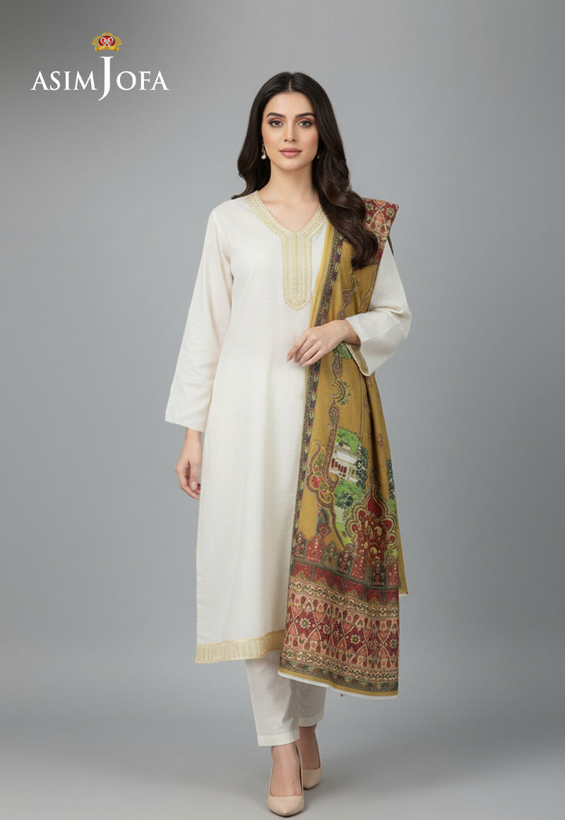Ajso-147 Unstitched 2 Pcs Shirt Dupatta