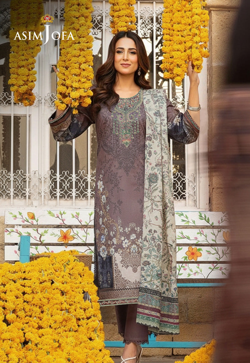 Ajso-159 Unstitched 2 Pcs Shirt Dupatta