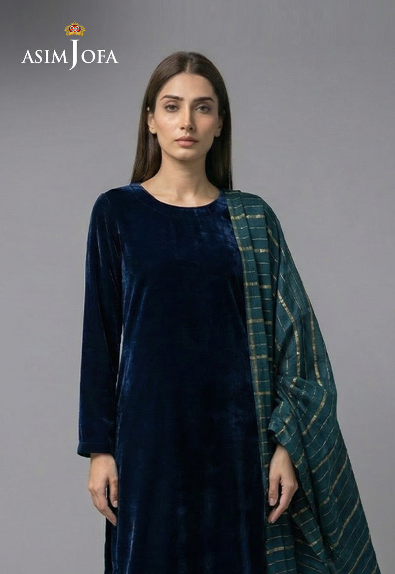 Ajso-191 Unstitched 3 Pcs Shirt Dupatta Trouser