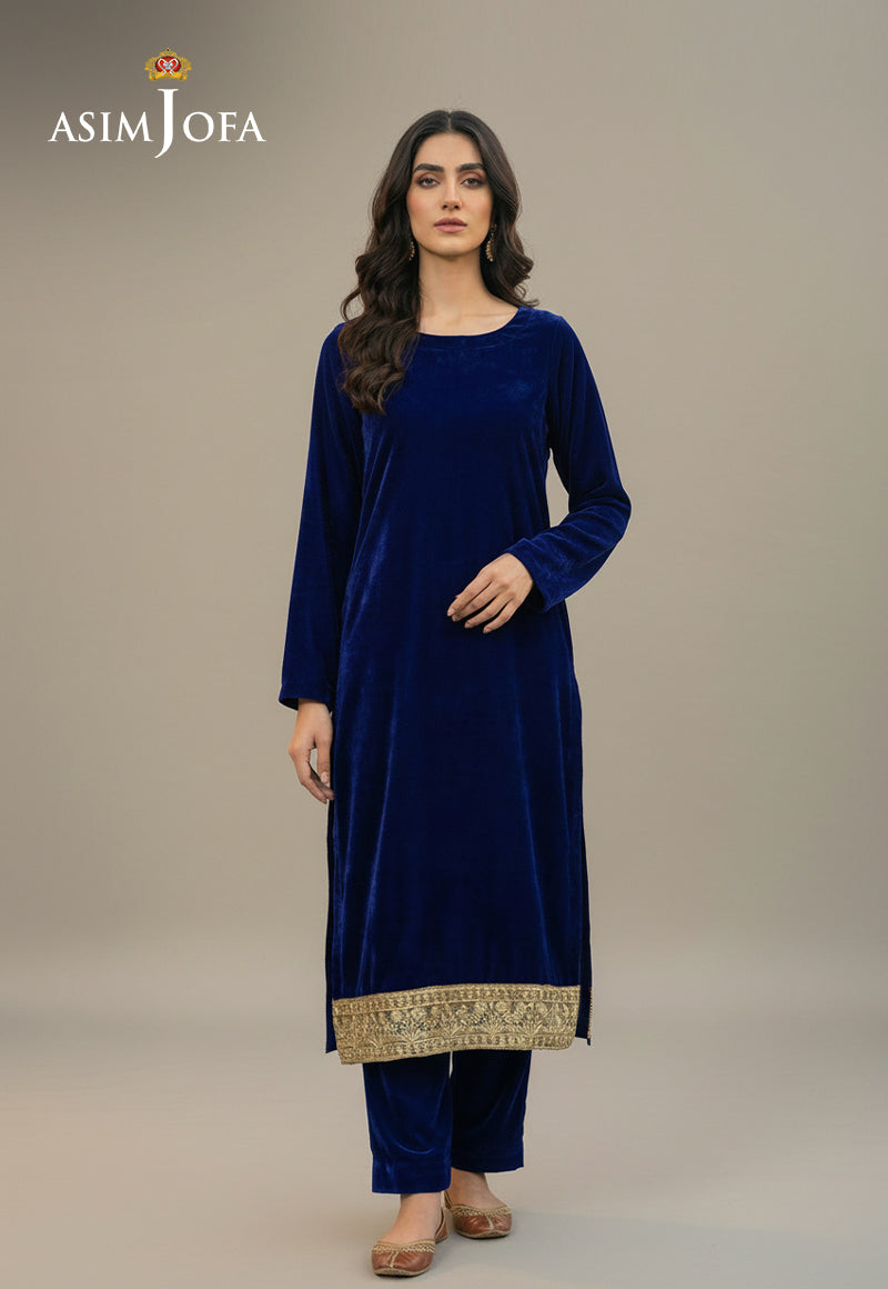 Ajso-195 Unstitched 2 Pcs Shirt Trouser