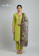 Ajso-223 Unstitched 3 Pcs Shirt Dupatta Trouser