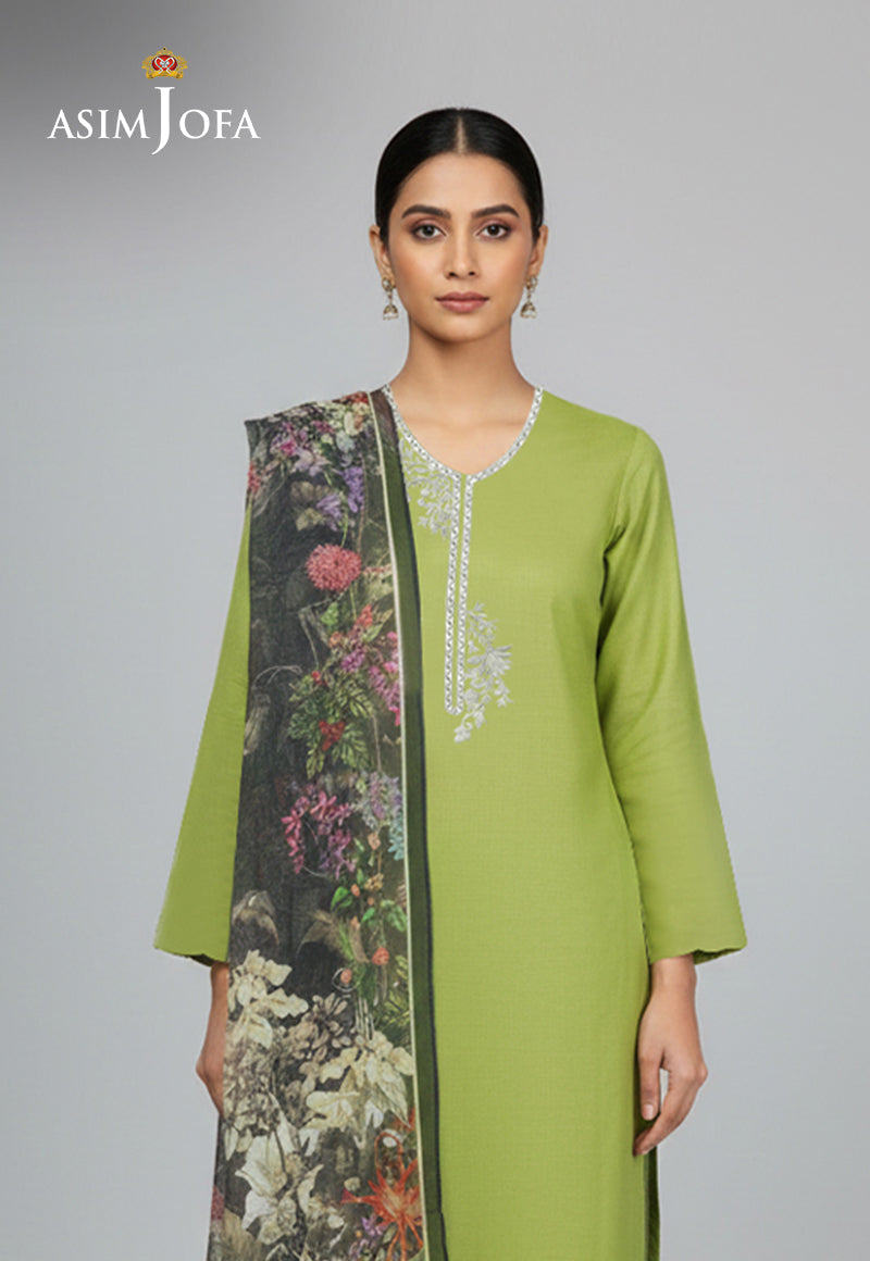Ajso-232 Unstitched 2 Pcs Shirt Dupatta
