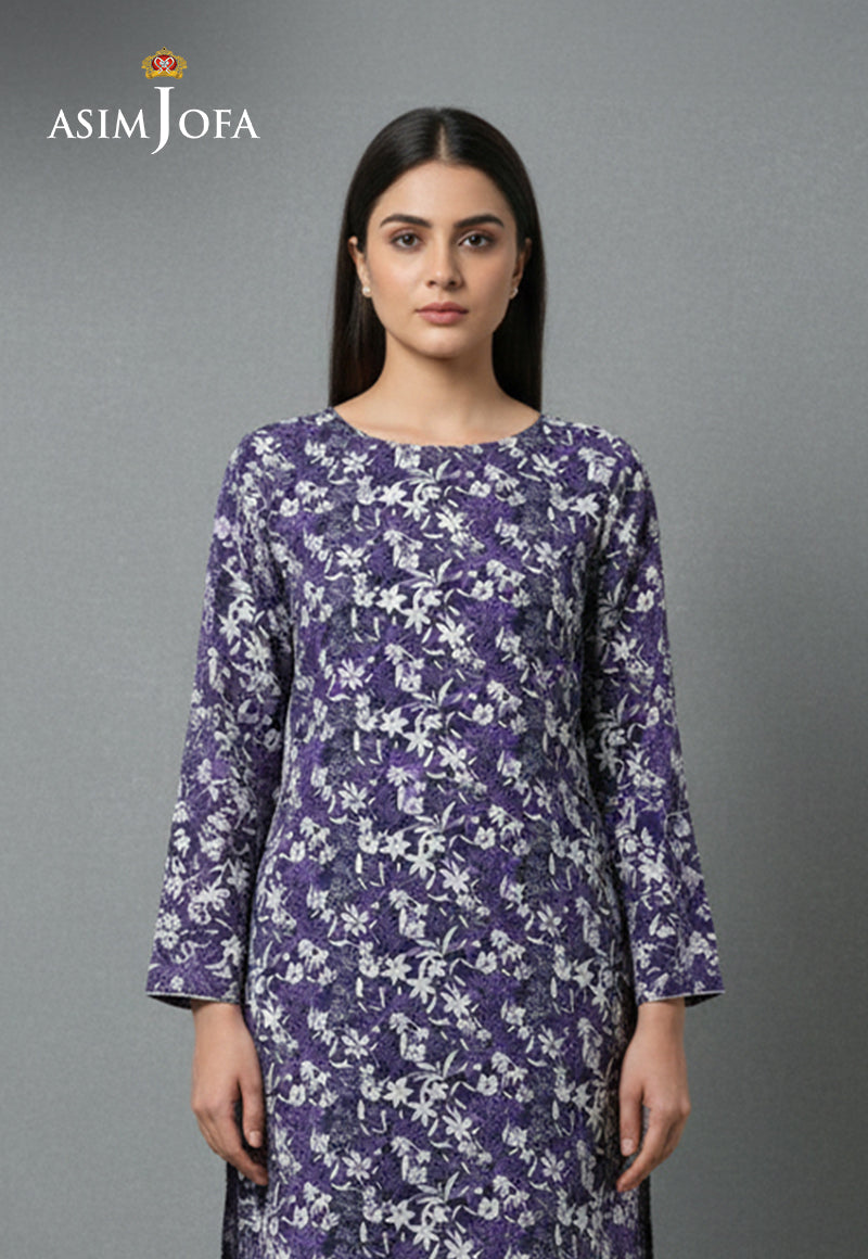 Ajso-243 Unstitched 2 Pcs Shirt Trouser