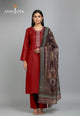 Ajso-248 Unstitched 3 Pcs Shirt Dupatta Trouser