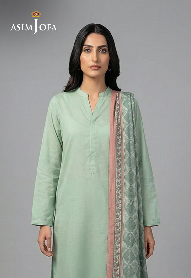 Ajso-264 Unstitched 3 Pcs Shirt Dupatta Trouser