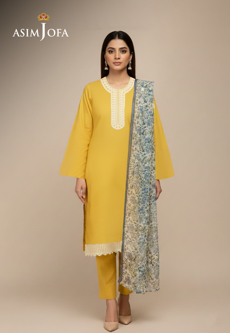 Ajso-269 Unstitched 2 Pcs Shirt Dupatta