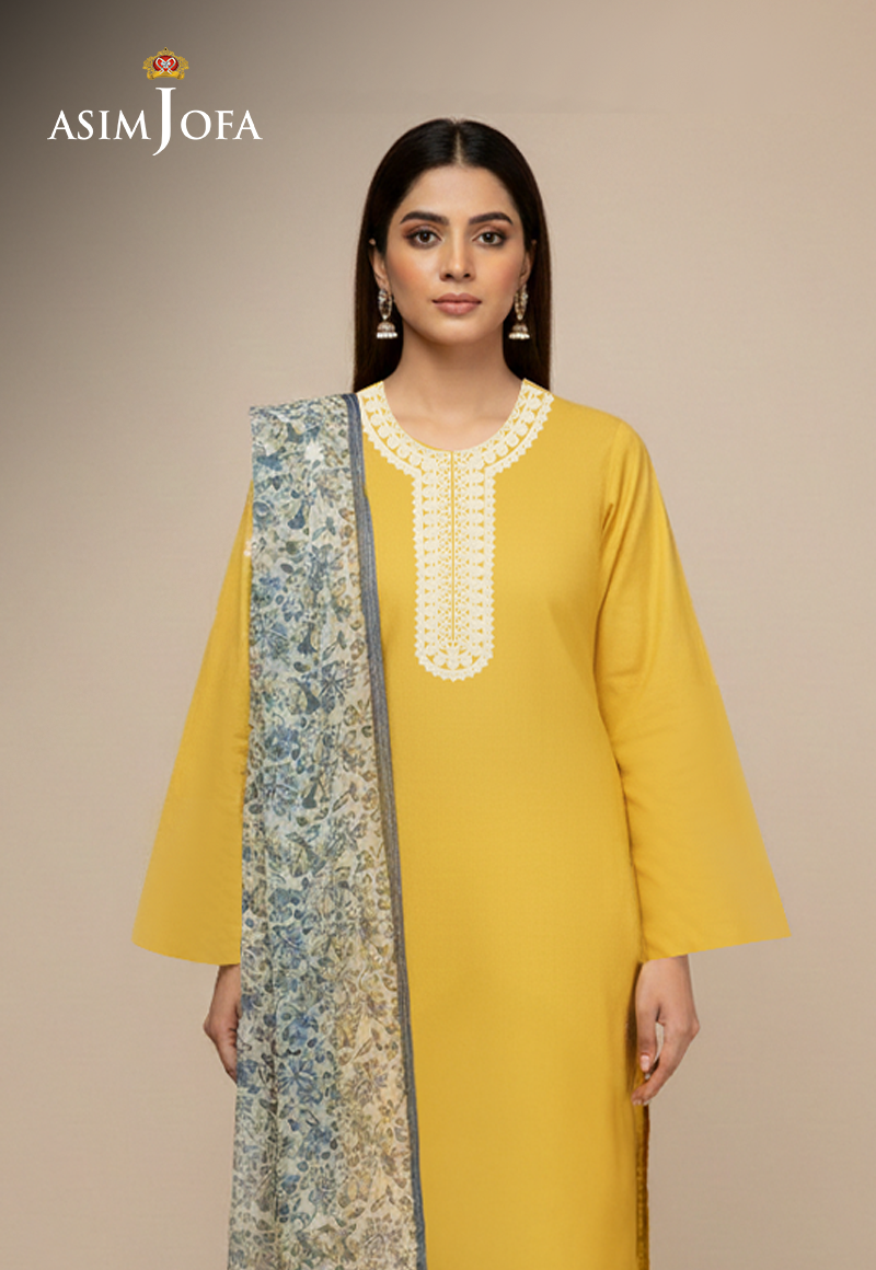 Ajso-269 Unstitched 2 Pcs Shirt Dupatta