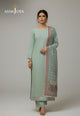 Ajso-297 Unstitched 3 Pcs Shirt Dupatta Trouser