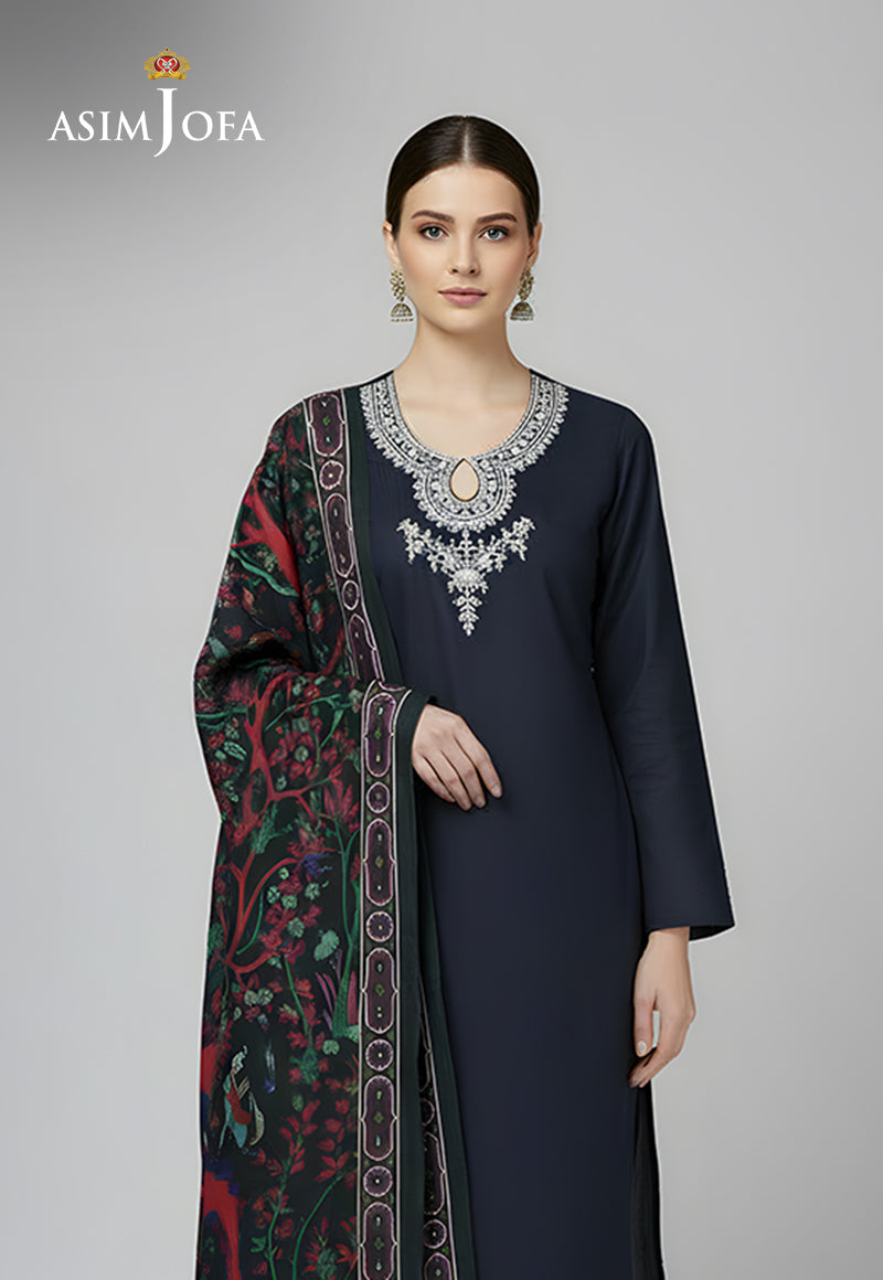 Ajso-299 Unstitched 2 Pcs Shirt Dupatta