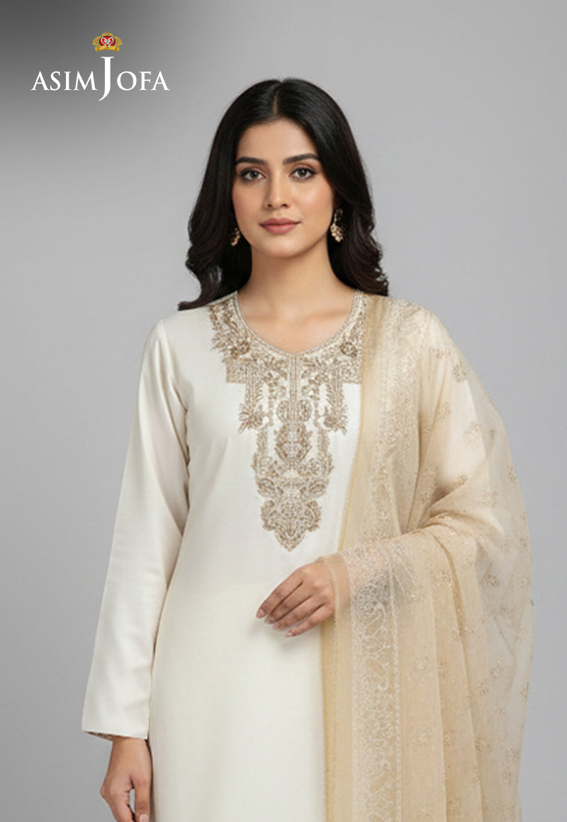 AJSO-332 Unstitched 3 Pcs Shirt Dupatta Trouser