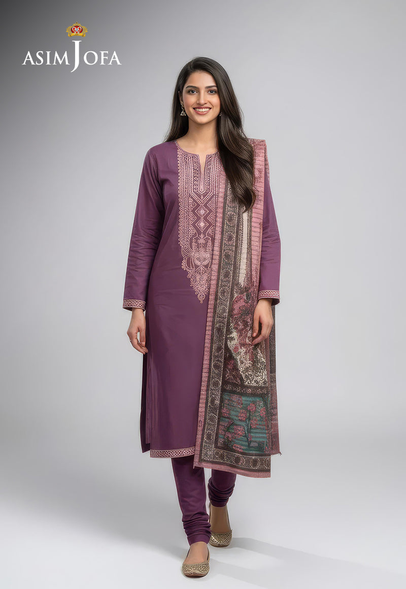AJSO-342 Unstitched 2 Pcs Shirt Dupatta