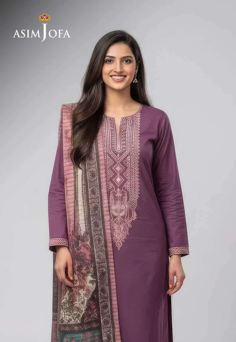 AJSO-342 Unstitched 2 Pcs Shirt Dupatta