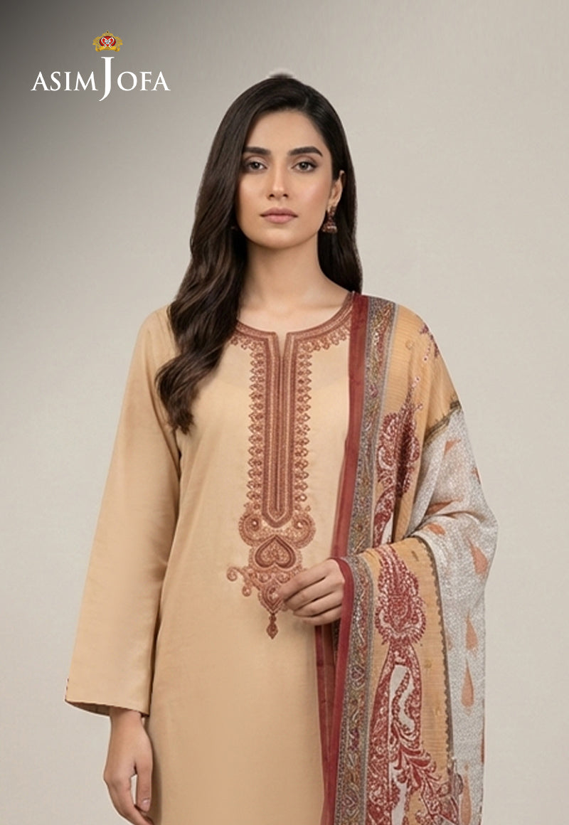 AJSO-343 Unstitched 2 Pcs Shirt Dupatta