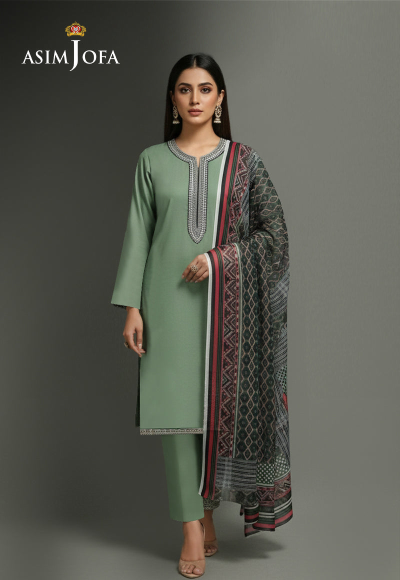 AJSO-348 Unstitched 2 Pcs Shirt Dupatta