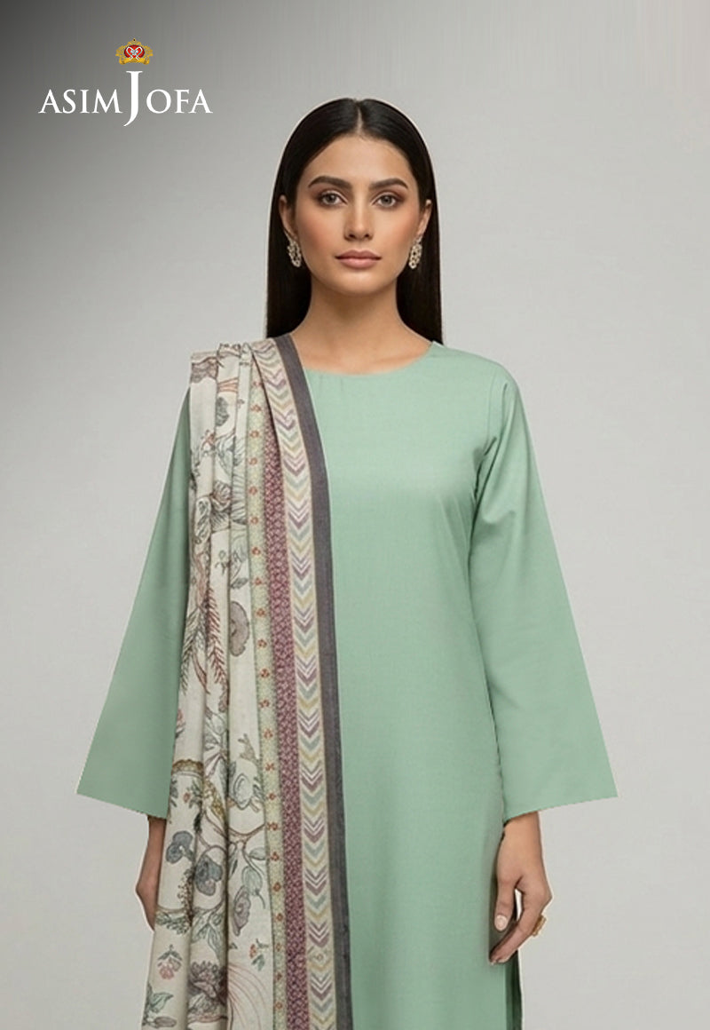 AJSO-354 Unstitched 3 Pcs Shirt Dupatta Trouser
