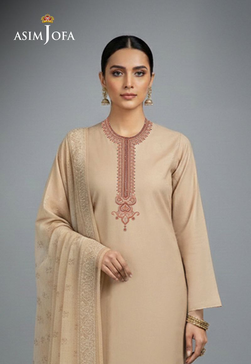 AJSO-355 Unstitched 3 Pcs Shirt Dupatta Trouser