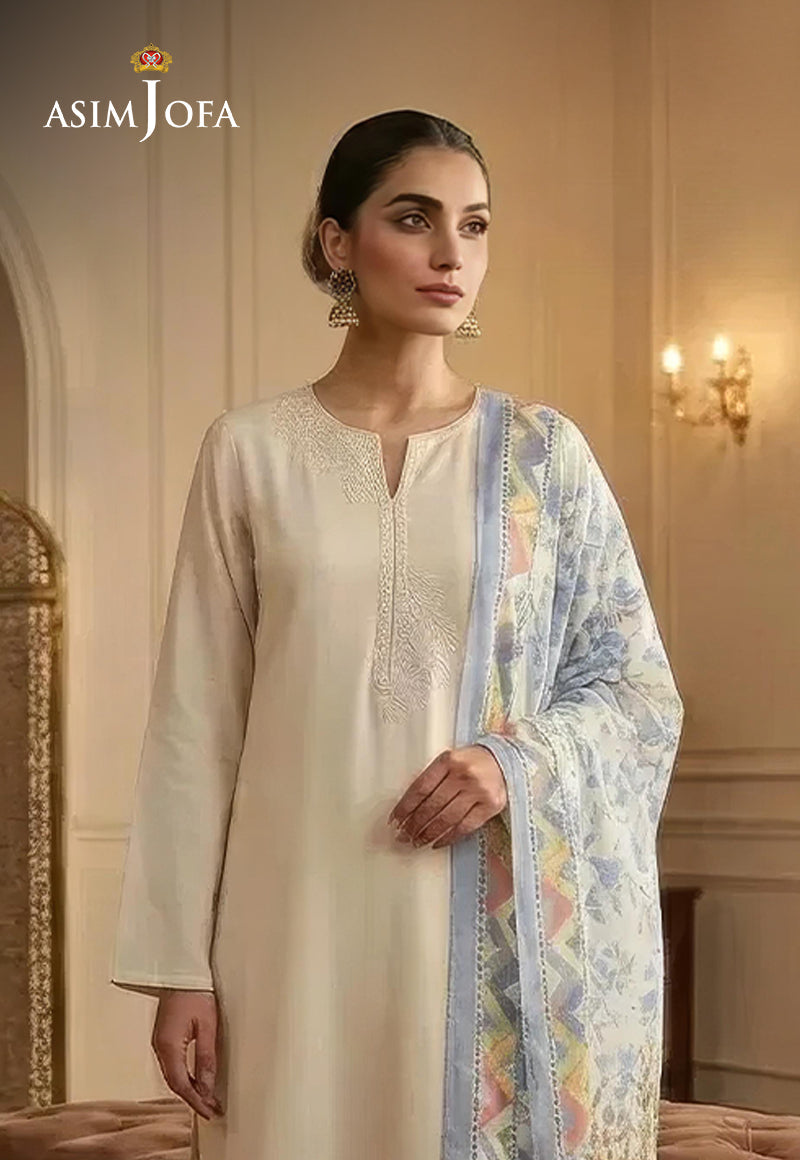 AJSO-359 Unstitched 3 Pcs Shirt Dupatta Trouser