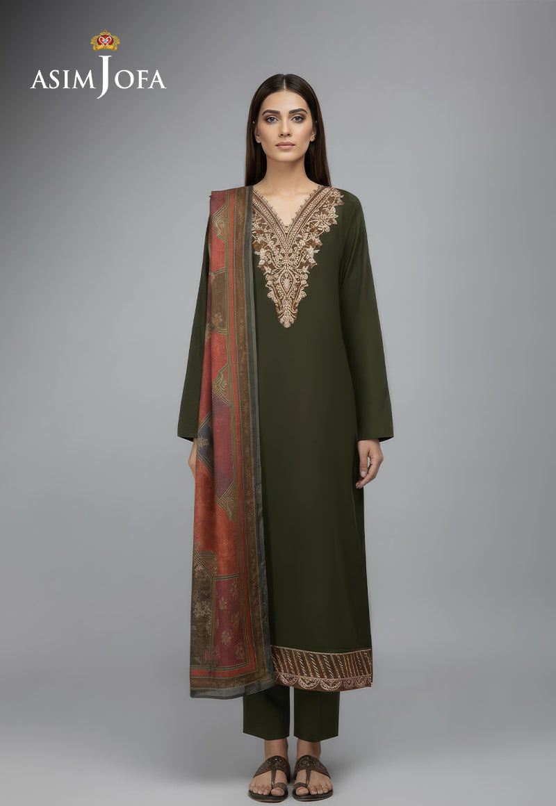 AJSO-366 Unstitched 2 Pcs Shirt Dupatta