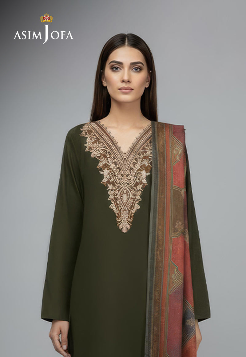 AJSO-366 Unstitched 2 Pcs Shirt Dupatta