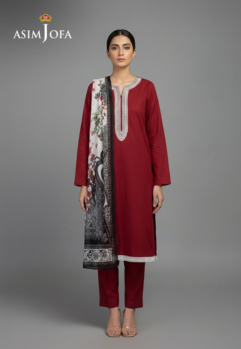AJSO-374 Unstitched 2 Pcs Shirt Dupatta