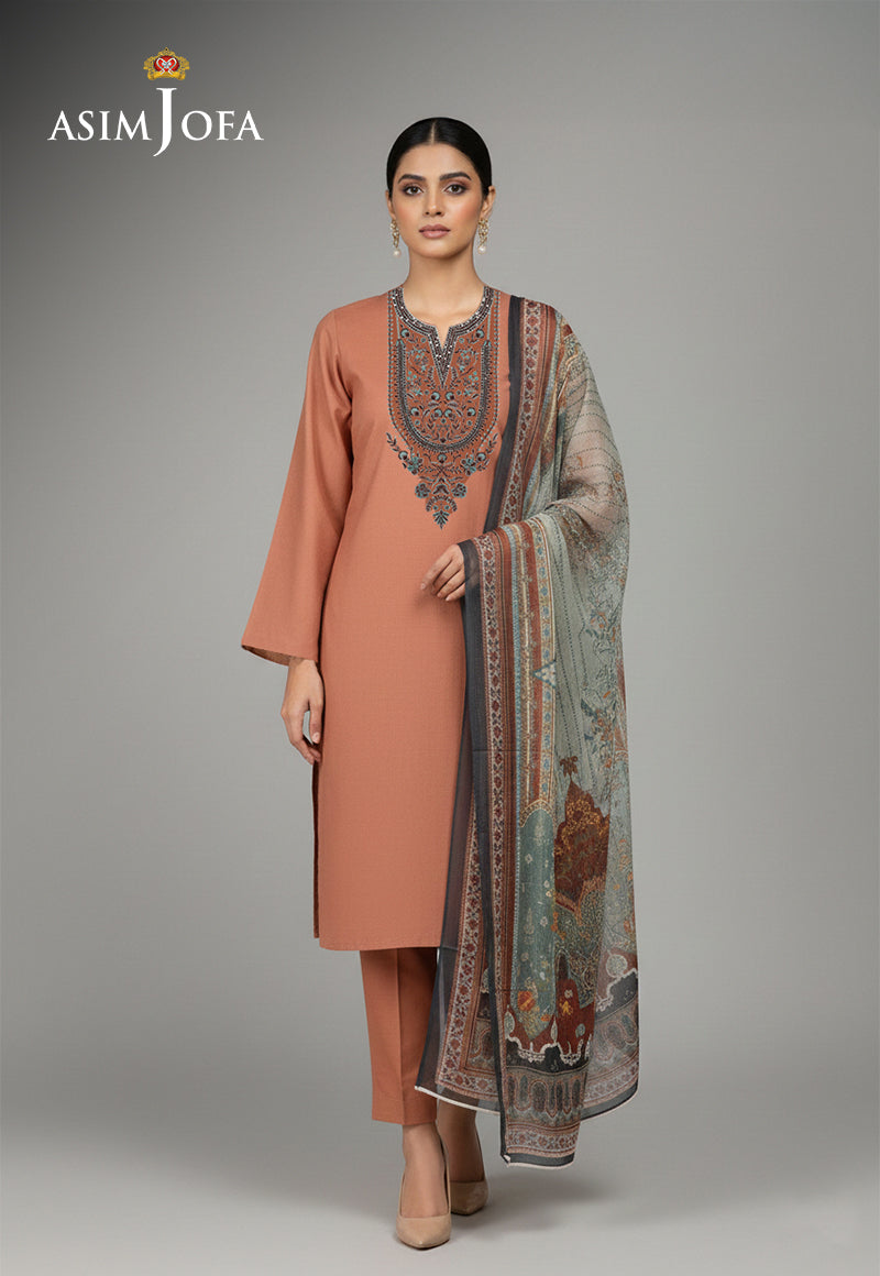 AJSO-378 Unstitched 2 Pcs Shirt Dupatta