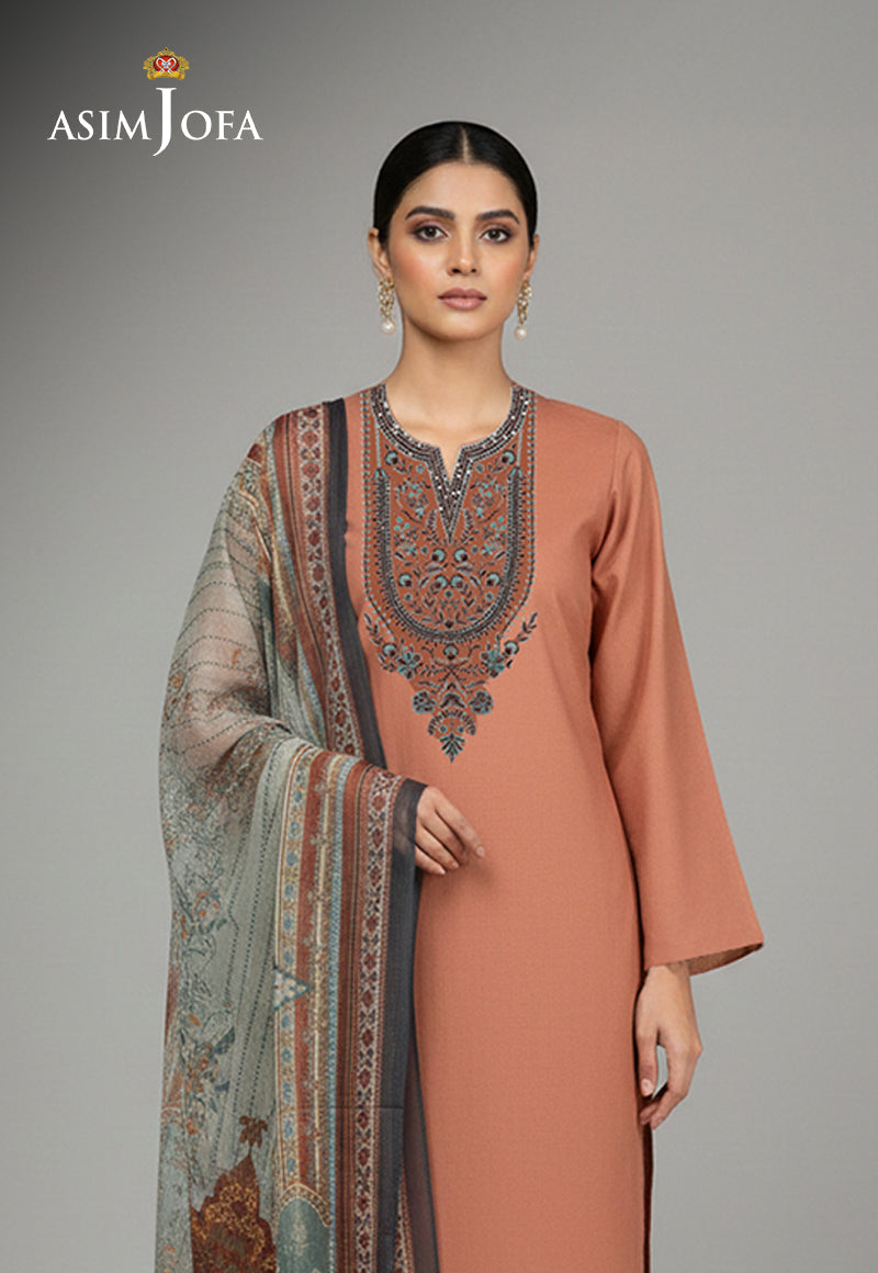 AJSO-378 Unstitched 2 Pcs Shirt Dupatta