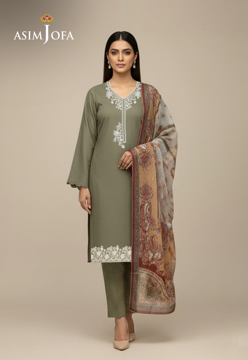 AJSO-398 Unstitched 2 Pcs Shirt Dupatta