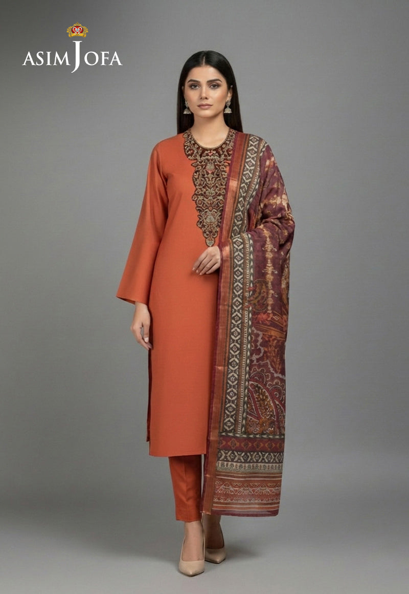 AJSO-405 Unstitched 2 Pcs Shirt Dupatta