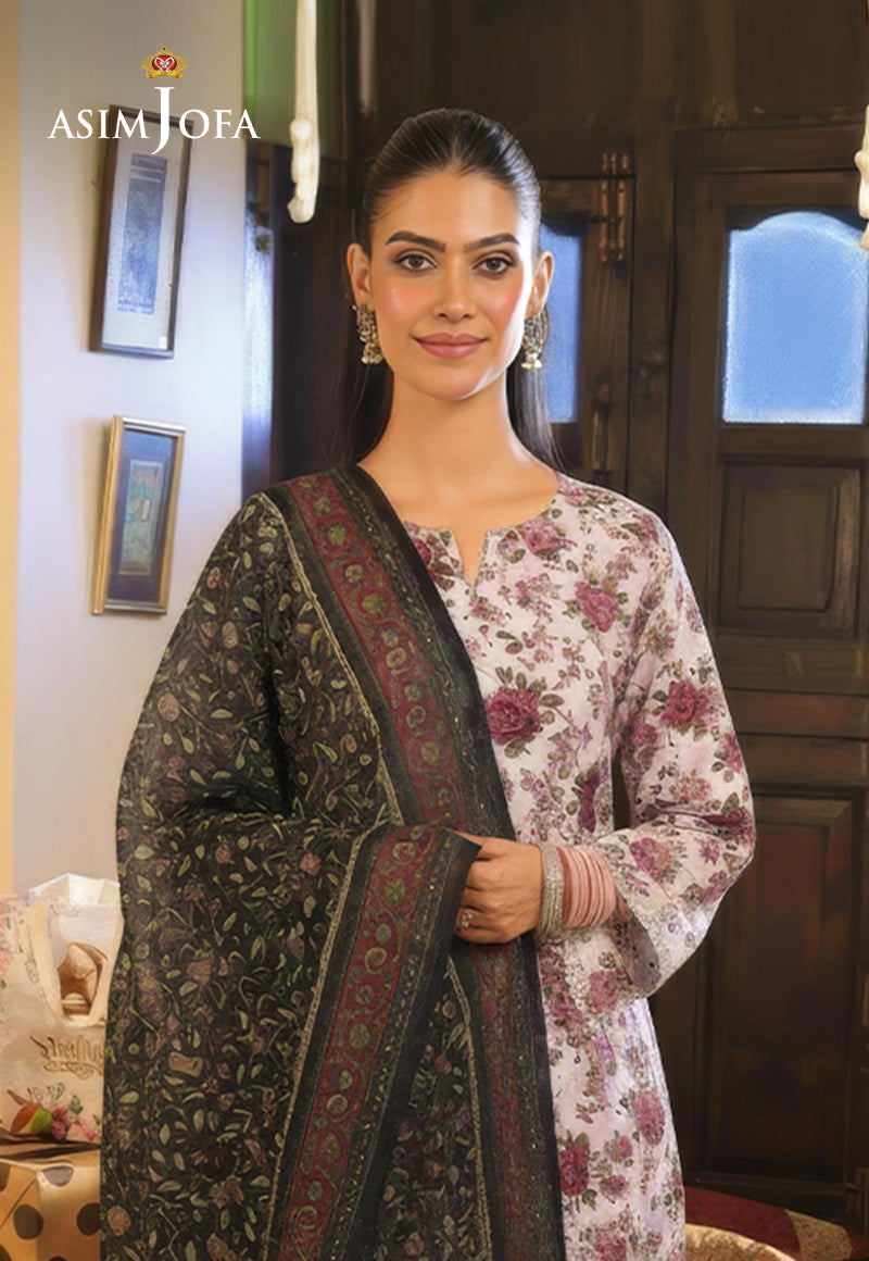 Ajso-96 Unstitched 2 Pcs Shirt Dupatta
