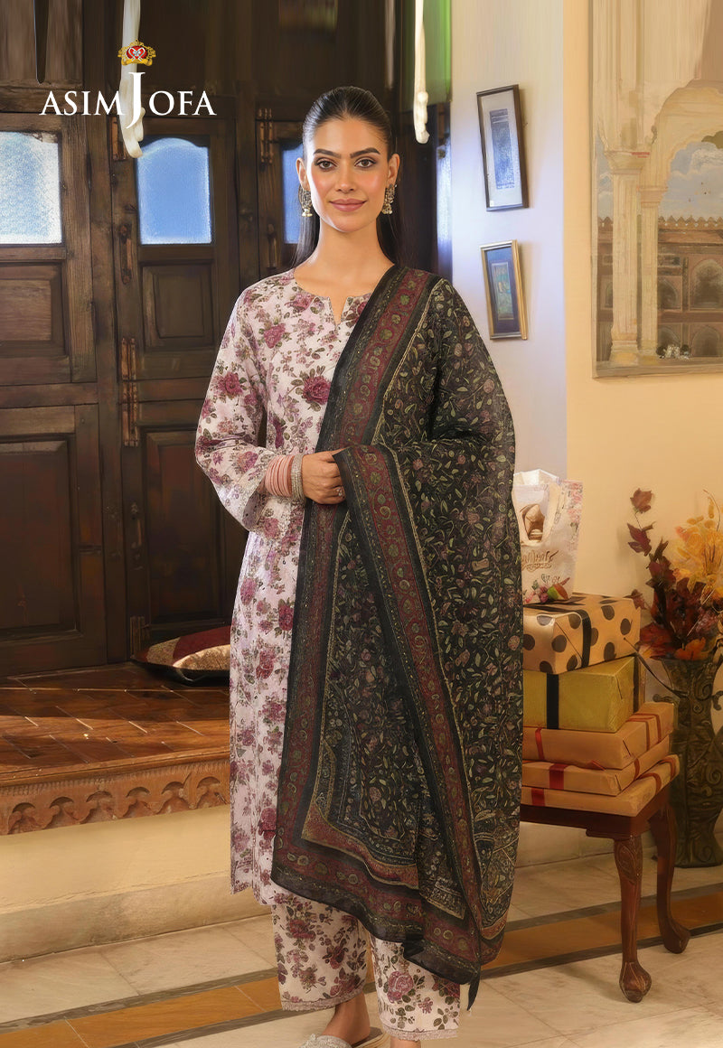 Ajso-96 Unstitched 2 Pcs Shirt Dupatta