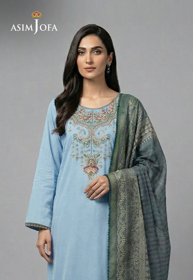 Ajso-97 Unstitched 2 Pcs Shirt Dupatta