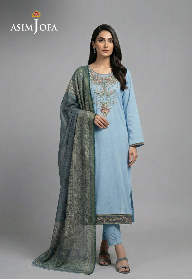 Ajso-97 Unstitched 2 Pcs Shirt Dupatta
