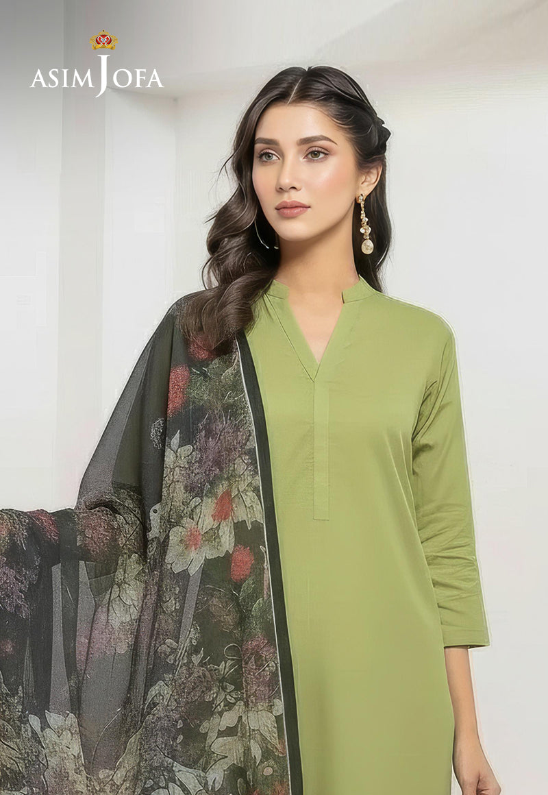 Ajso-98 Unstitched 2 Pcs Shirt Dupatta