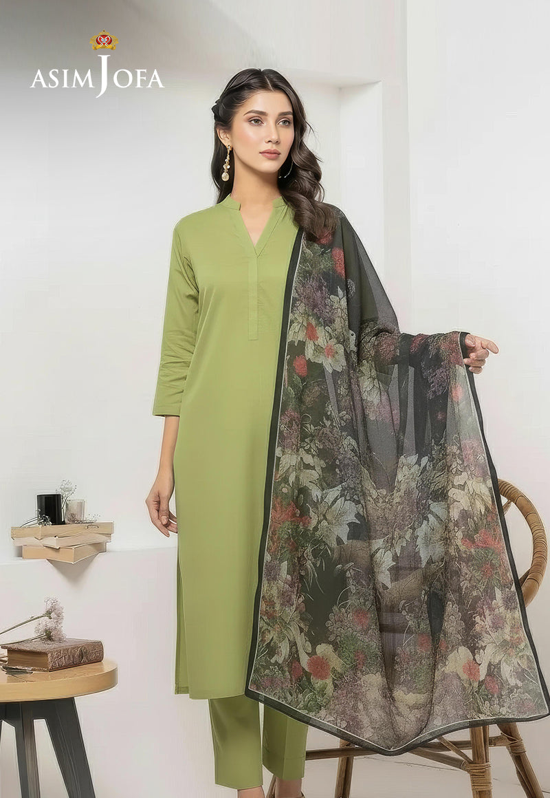 Ajso-98 Unstitched 2 Pcs Shirt Dupatta