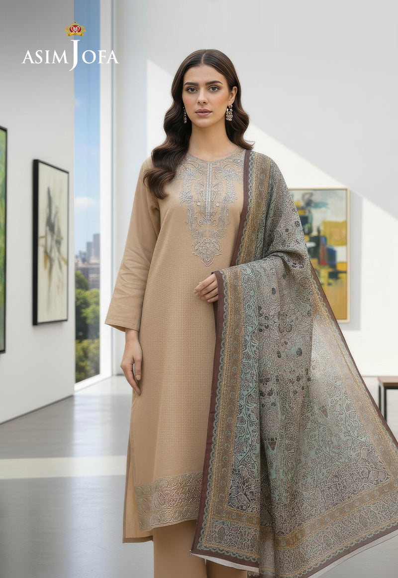 Ajso-99 Unstitched 2 Pcs Shirt Dupatta