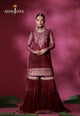 AJULFI-06 Embroidered Net Unstitched 3 Pcs