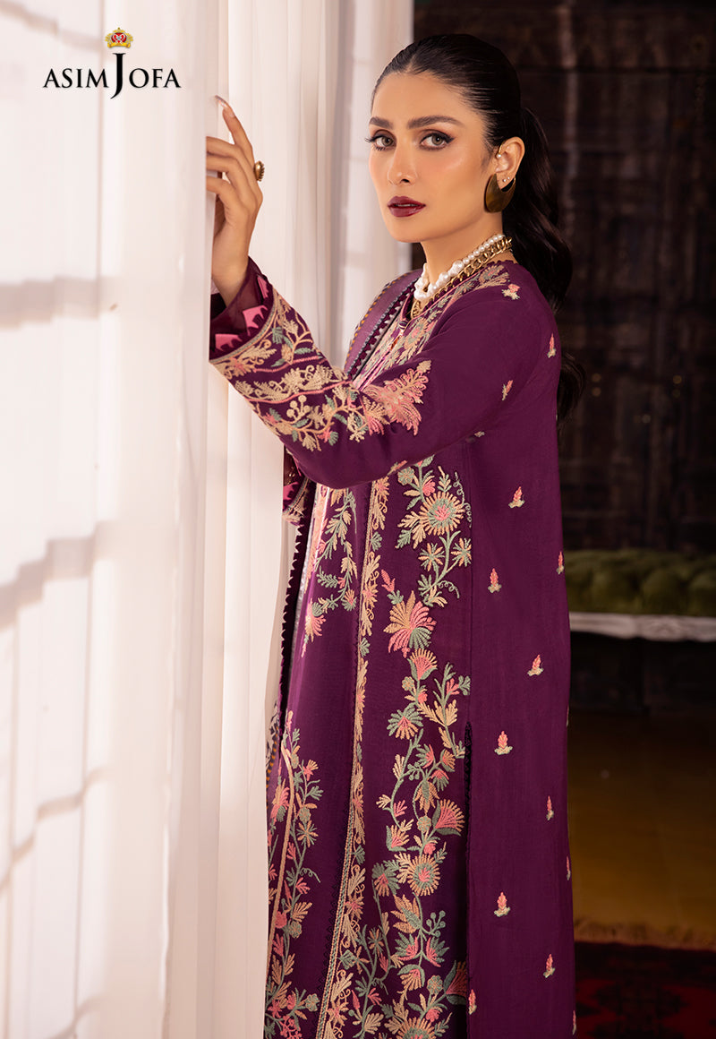 AJW-12 EMBROIDERED KHADDAR 3 PCS