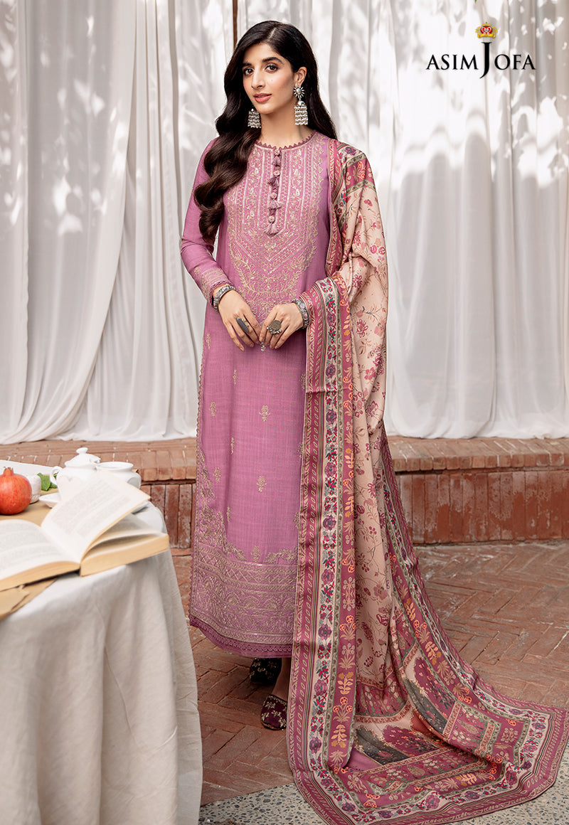 AJW-17 Designers Stitched LINEN 3 PCS