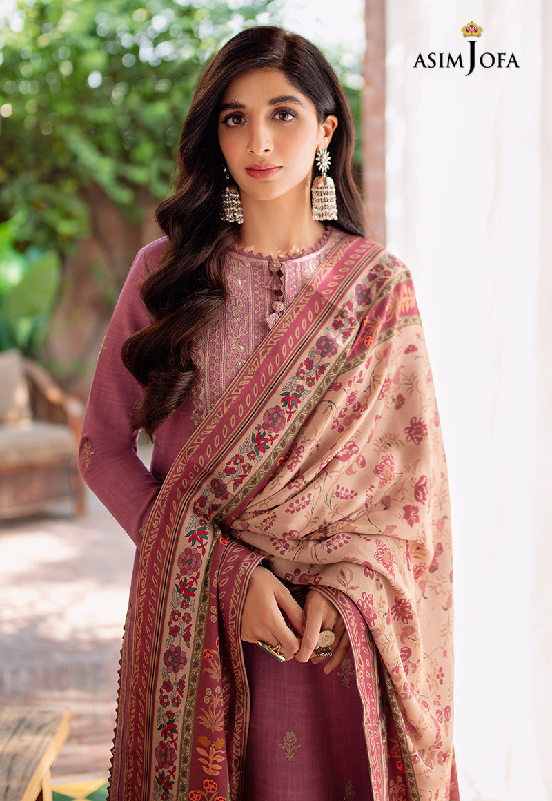 AJW-17 Designers Stitched LINEN 3 PCS