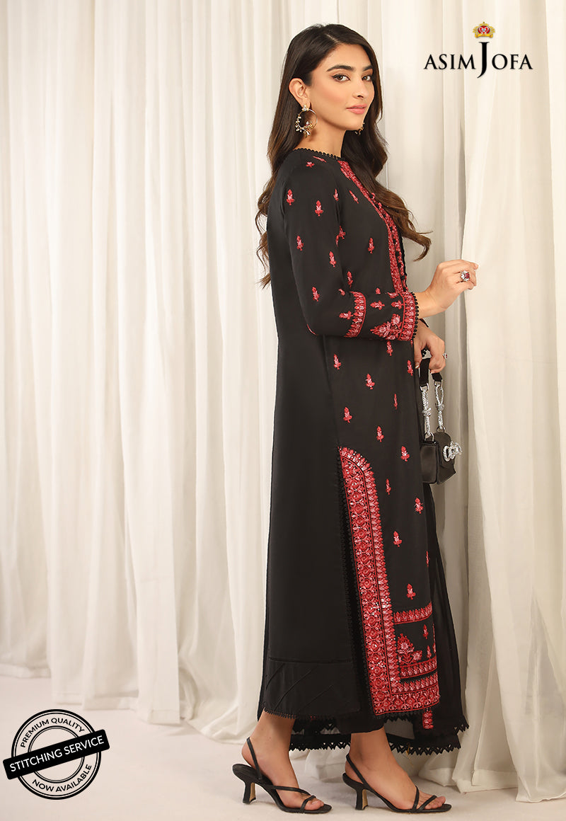 AJWED-01 EMBROIDERED CAMBRIC STITCHED 2 PCS
