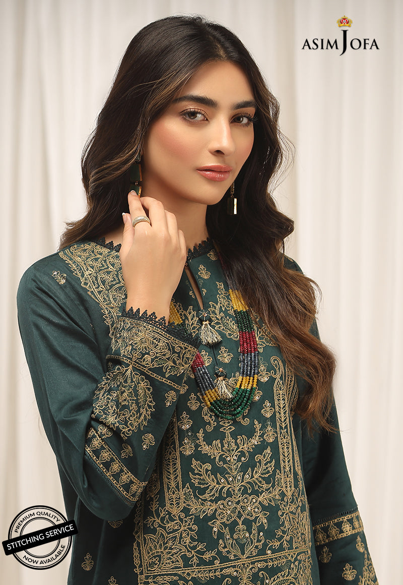AJPB-184 EMBROIDERED SILK STITCHED 3 PCS