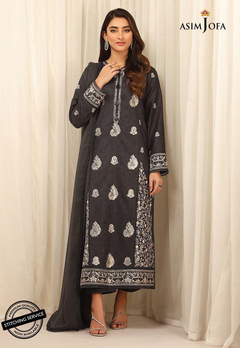 AJWE-12 EMBROIDERED SELF-JACQUARD 3 PCS