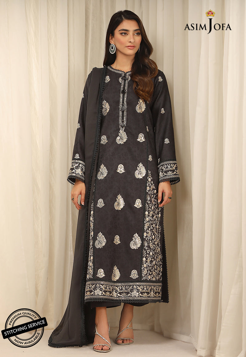 AJWE-12 EMBROIDERED SELF-JACQUARD 3 PCS