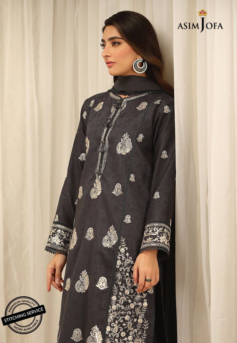 AJWE-12 EMBROIDERED SELF-JACQUARD 3 PCS