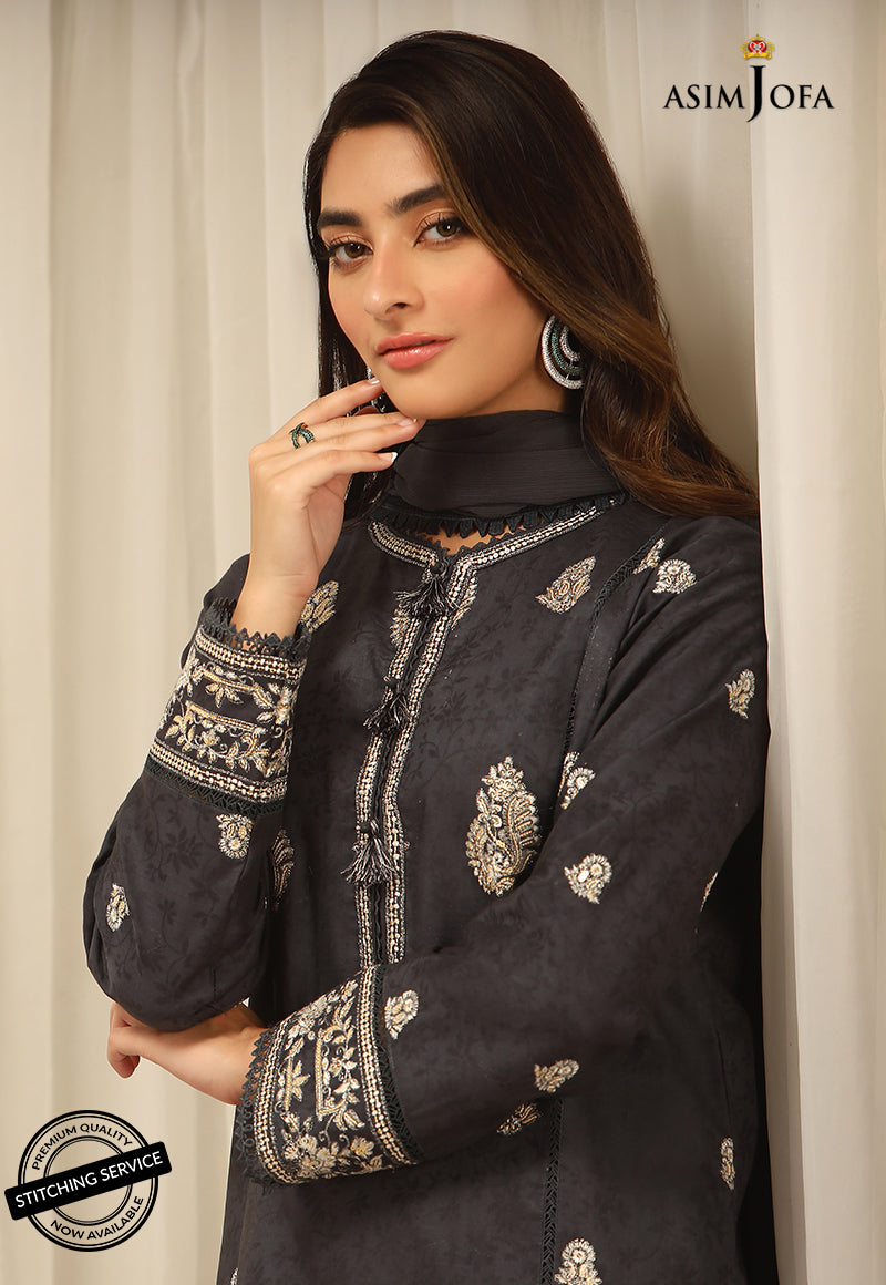 AJWE-12 EMBROIDERED SELF-JACQUARD 3 PCS