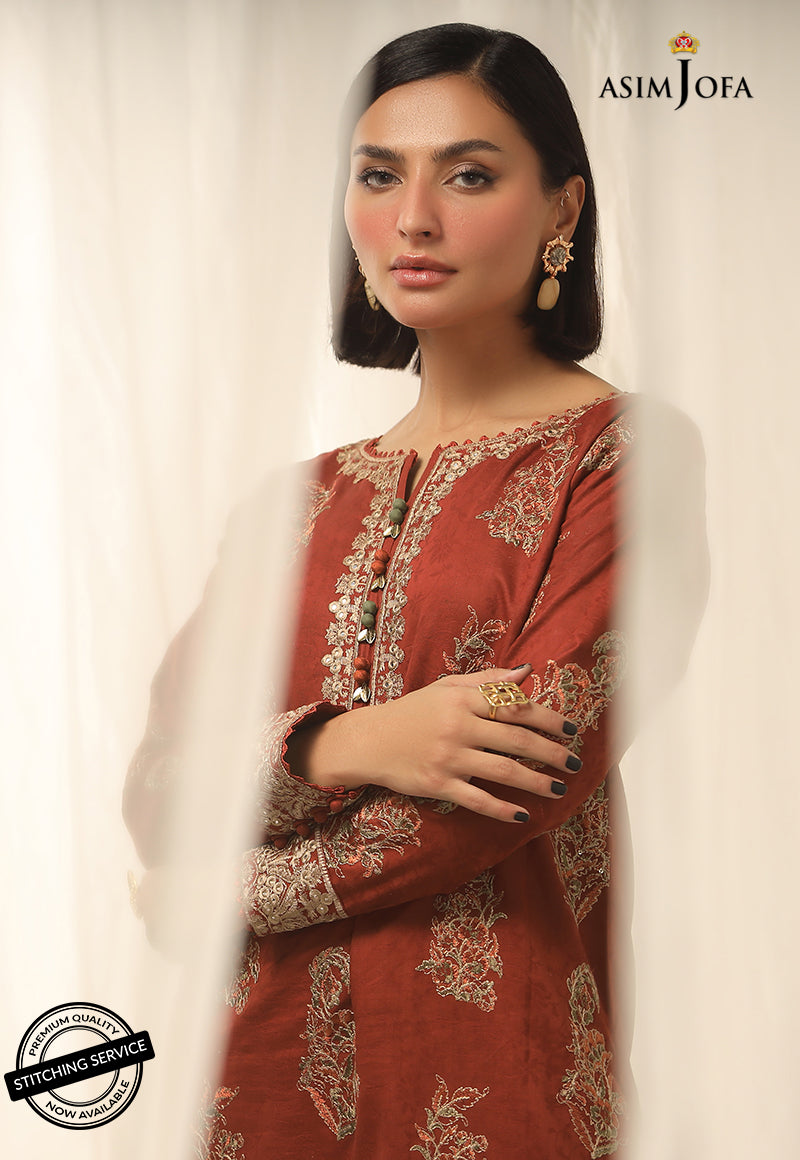 AJWE-16 EMBROIDERED SELF-JACQUARD 2 PCS