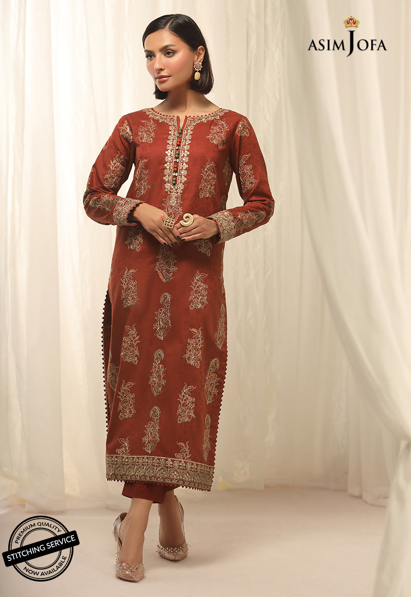 AJWE-16 EMBROIDERED SELF-JACQUARD 2 PCS