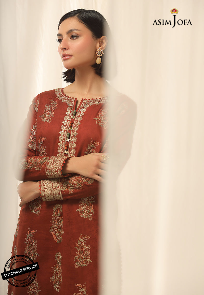AJWE-16 EMBROIDERED SELF-JACQUARD 2 PCS
