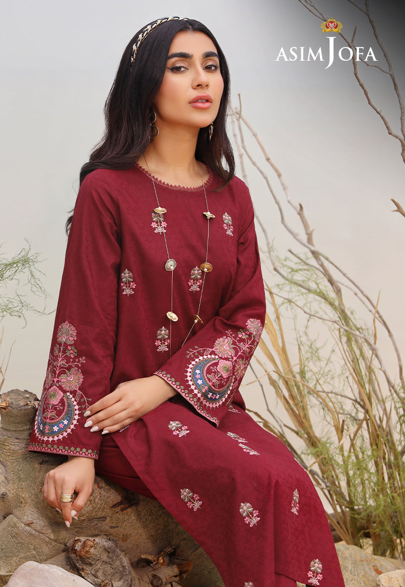 AJWS-03 (1-PC) EMBROIDERED SELF JACQUARD 1 PC